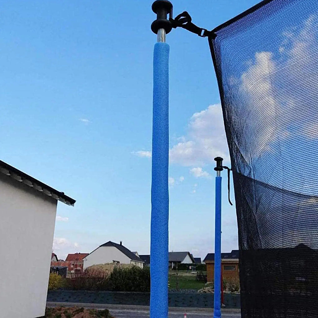 6-Pack Trampoline Pole Foam Sleeves 88cm PE Covers | Black Blue Trampoline Pole Covers Babs
