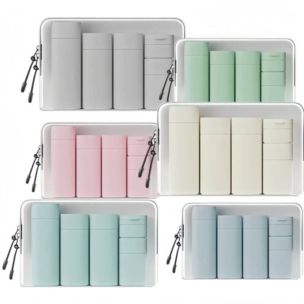 Silicone Travel Bottles Set – Refillable Squeeze Containers Travel Bottle Set Babs