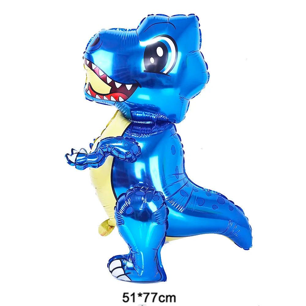Blue Dinosaur Birthday Party Supplies – Balloons, Plates & More Party Supply Set Babs MULTI