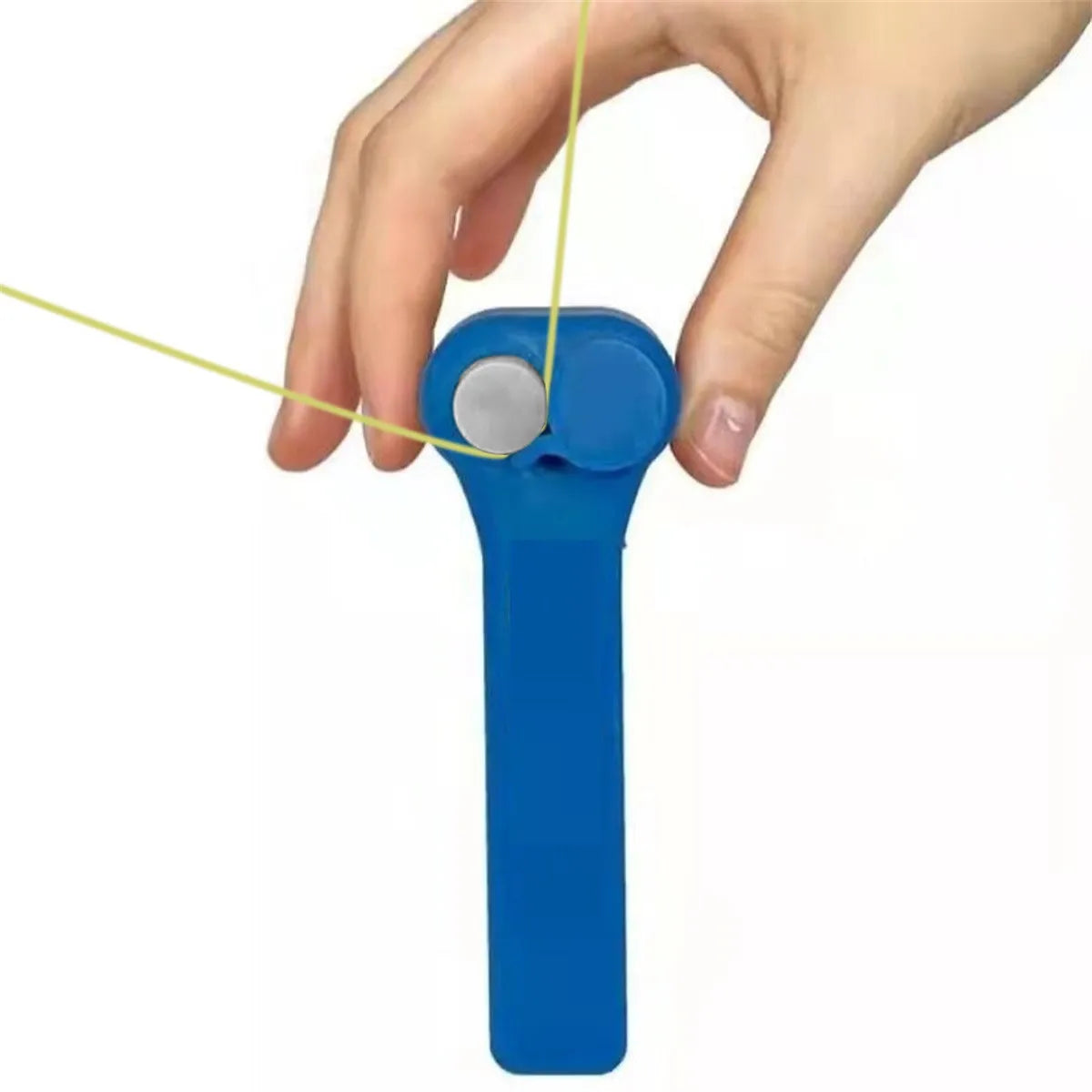 Zip String Rope Launcher – Electric Handheld Propeller Toy Novelty Rope Toy Babs OneSize Blue