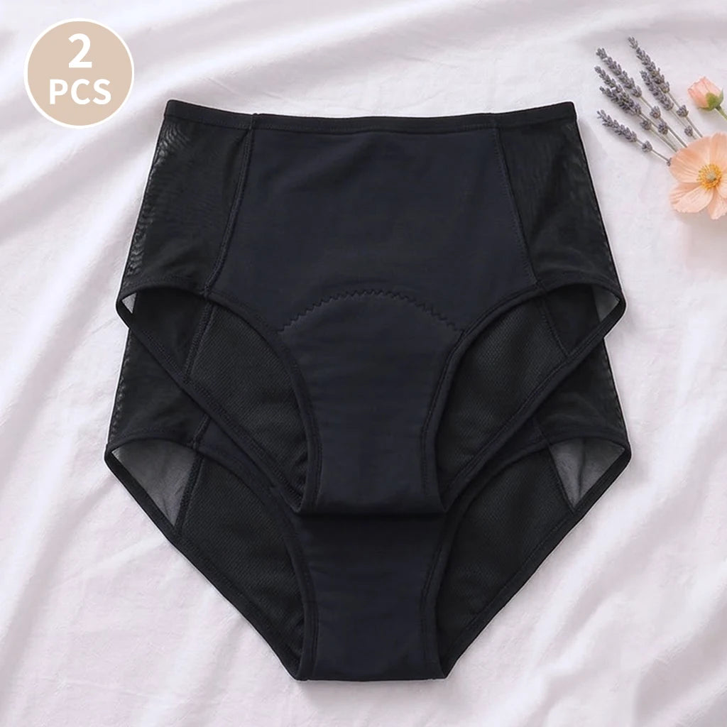 2-Pack High Waist Period Panties – Heavy Flow, Plus Size Period Panties Babs