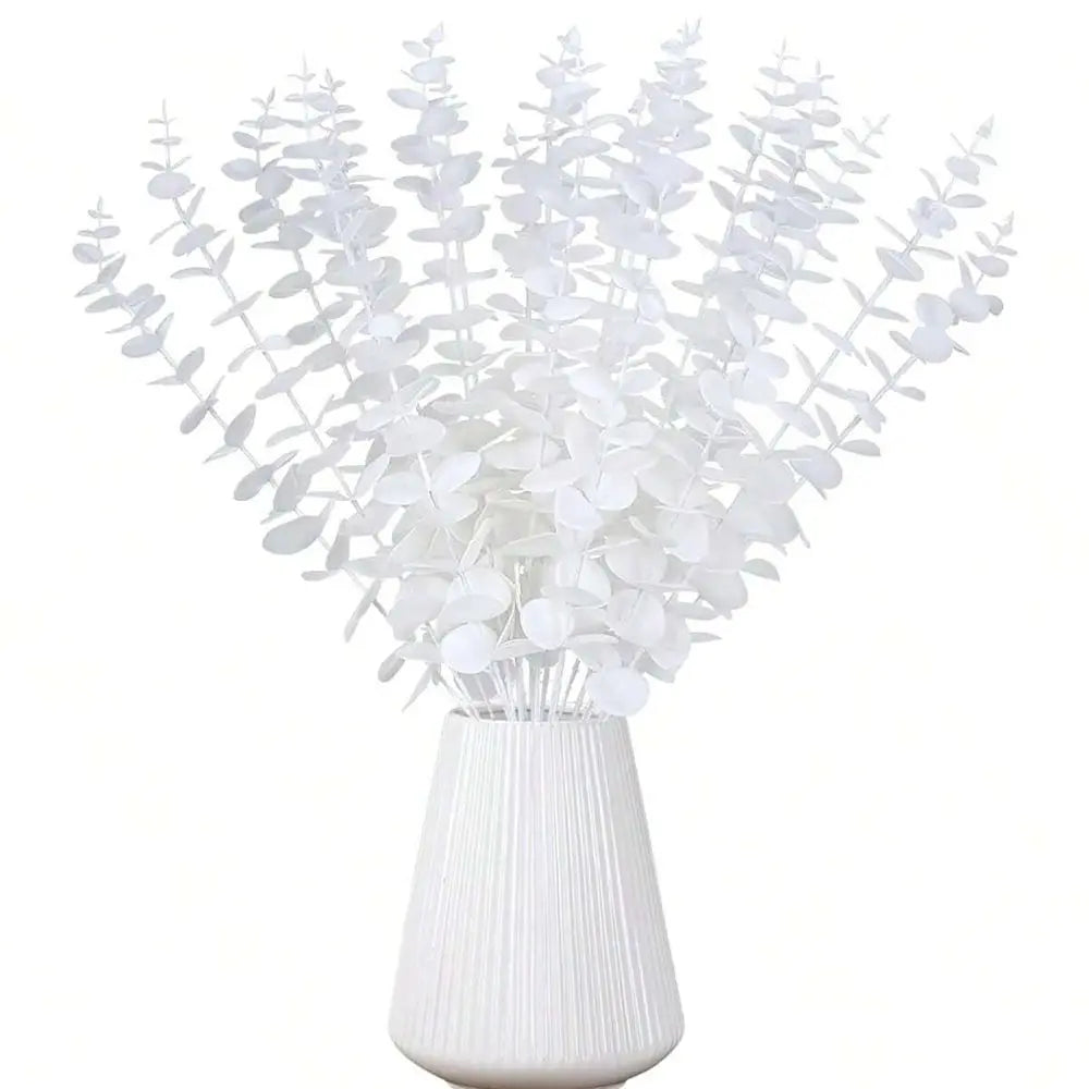 Artificial Eucalyptus Branches Faux Greenery – Wedding & Home Décor Artificial Greenery Branches Babs Color 10 5pcs