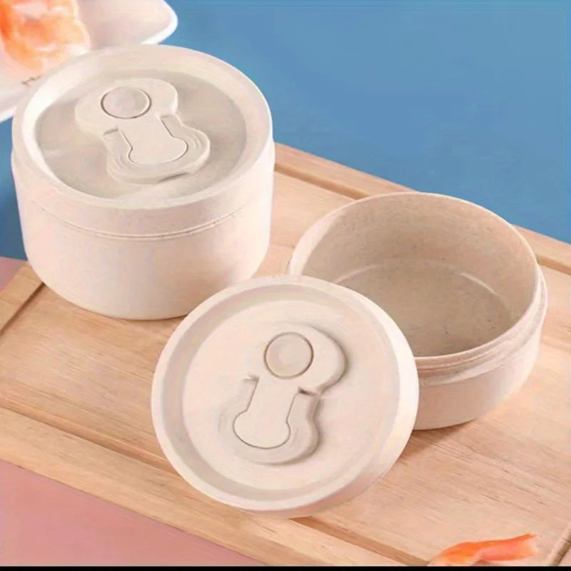 Babs Kids Lunch Box with Lid – 450ml Microwaveable Round Kids Lunch Box Babs