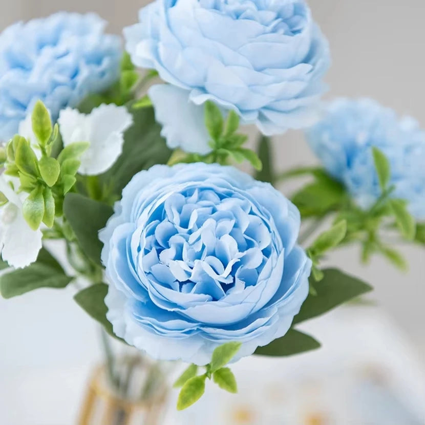 Artificial Silk Peony Chrysanthemum Bouquet – Wedding & Home Decor Artificial Flower Bouquet Babs