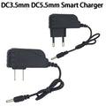 Smart 18650 Lithium Battery Charger – EU/US Plug DC3.5 DC5.5 Lithium Battery Charger Babs DC3.5mm US Plug
