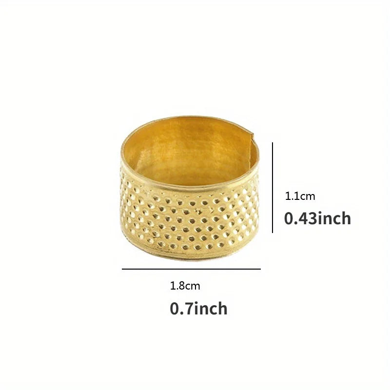 Brass Sewing Thimble for Embroidery & Cross-Stitch Sewing Thimble Babs Gold-1PCS