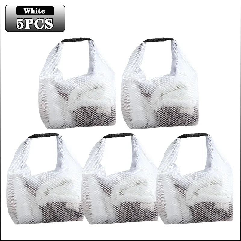 Waterproof Wet Dry Swimming Storage Bag | Travel Organizer Waterproof Storage Bag Babs White-5PCS S