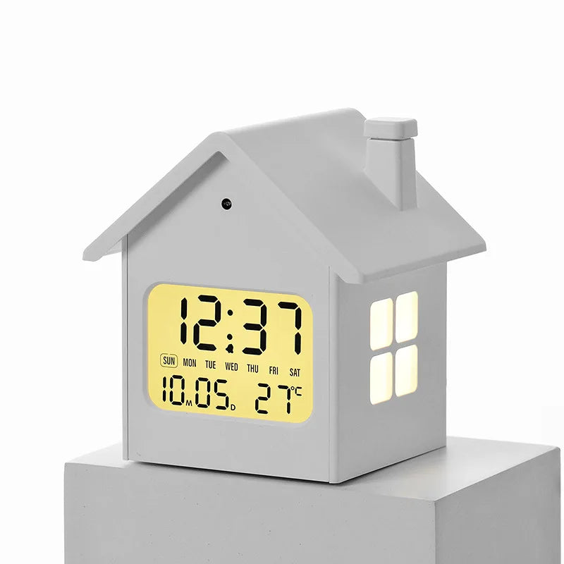 Creative Digital Alarm Clock – Kids' Bedside House Table Clock Digital Alarm Clock Babs