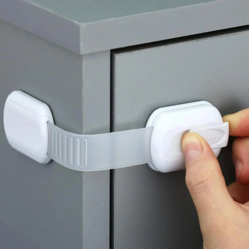 Child Safety Strap Locks for Cabinets, Drawers & Fridge 4/8pcs Baby Safety Locks Babs