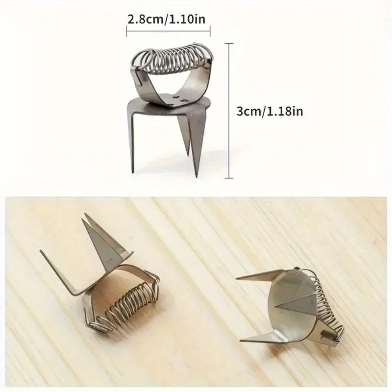 2pcs Stainless Steel Pottery Glaze Clip – DIY Teacup Dip Tool Pottery Glaze Clip Babs