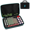 Battery Organizer Case with Tester – Holds 150+ AA AAA 9V C D Battery Organizer Case Babs Black
