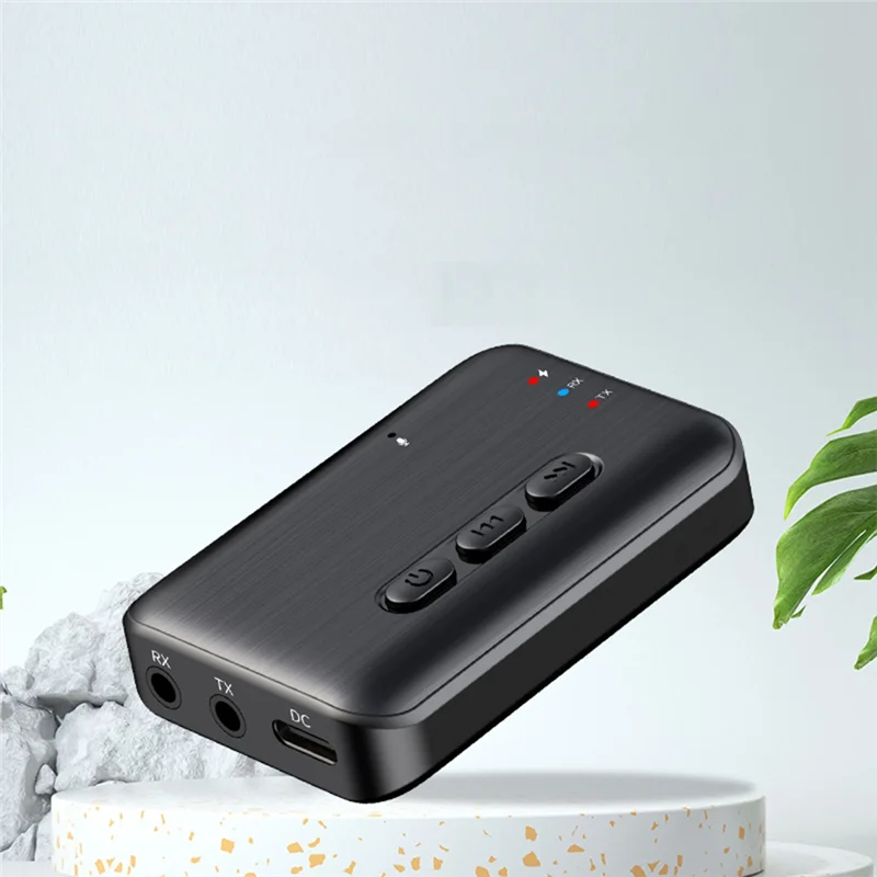 Bluetooth 5.3 Wireless Audio Adapter – 3.5mm AUX TX/RX TF Card Bluetooth Audio Adapter Babs