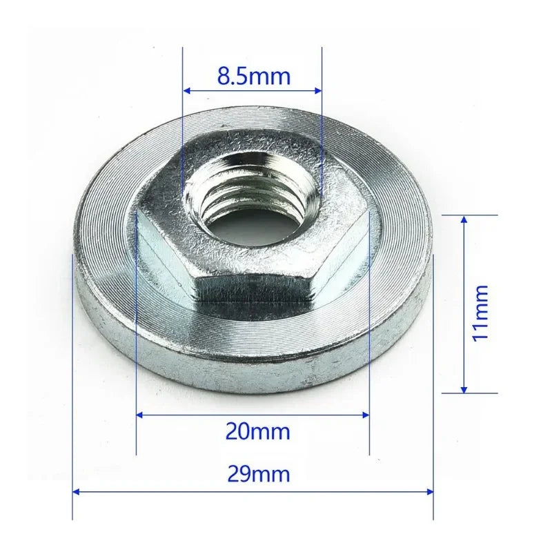 Stainless Steel Hexagon Locking Nut for 100 Type Angle Grinder Angle Grinder Accessory Babs