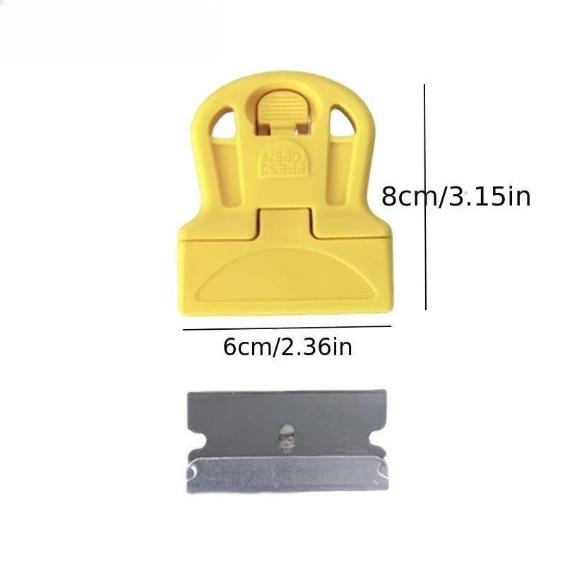 4-Piece Heavy-Duty Scraper Set – Sticker, Paint & Film Removal Scraper Tool Set Babs
