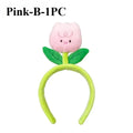 Cute Tulip & Caterpillar Plush Headband | Fun Hair Accessory Plush Headband Babs C-1PCS
