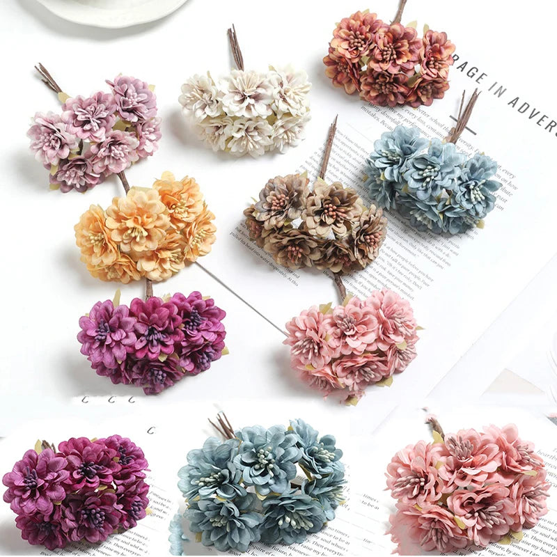 11CM Silk Daisy & Rose Artificial Flower Heads – Wedding Décor Artificial Flower Heads Babs