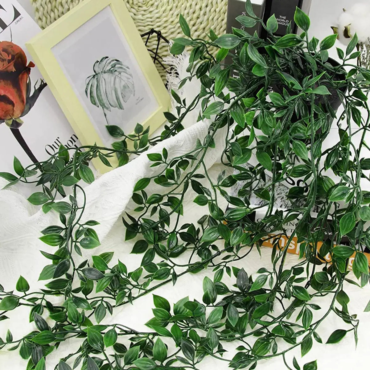 Artificial Ivy Plant with Pot – Faux Bonsai Home Décor Artificial Plant Décor Babs