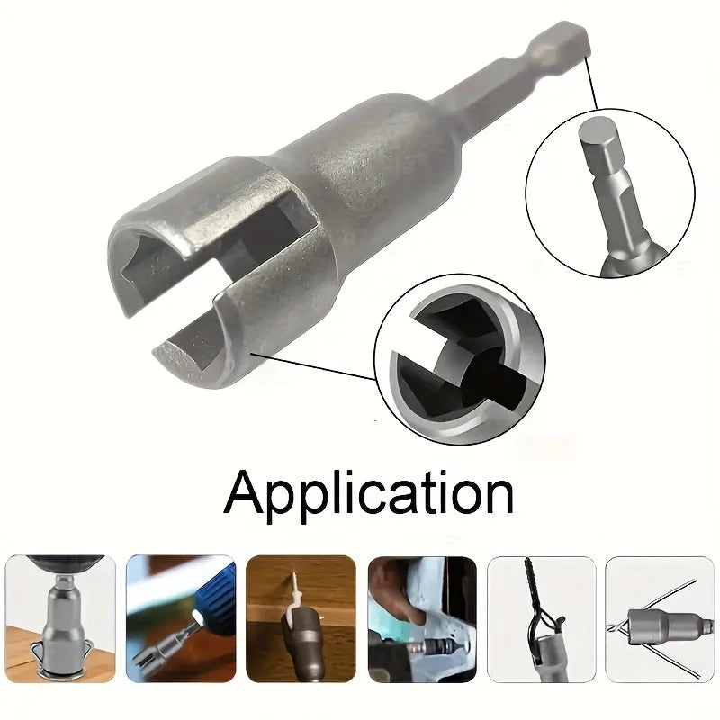 6.35mm Hex Socket Conversion Nut & Wing Bolt Wrench Adapter Socket Wrench Adapter Babs