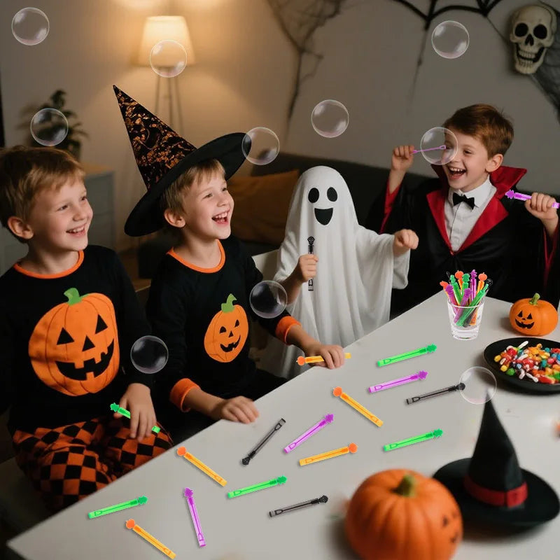 Halloween Bubble Wand Bottles – Pumpkin & Ghost Party Favors Halloween Bubble Wands Babs