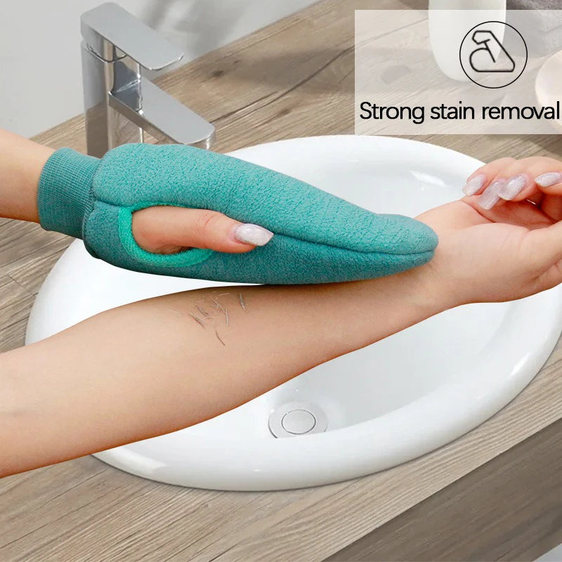 Korean Exfoliating Bath Gloves – Loofah Body Scrubber Mitten Exfoliating Bath Gloves Babs