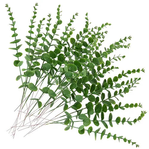 Artificial Eucalyptus Stems – Wedding, Wreath & Home Decor Artificial Leaf Stems Babs light green 30pieces