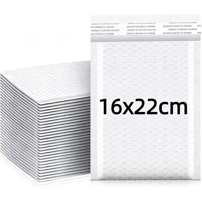 10-Pack White Self-Sealing Bubble Mailers | Waterproof Shipping Bags Bubble Mailers Babs A13 one size