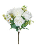 Artificial Silk Peony Bouquet – Wedding & Home Decor Artificial Flower Bouquet Babs color 1 1 pc