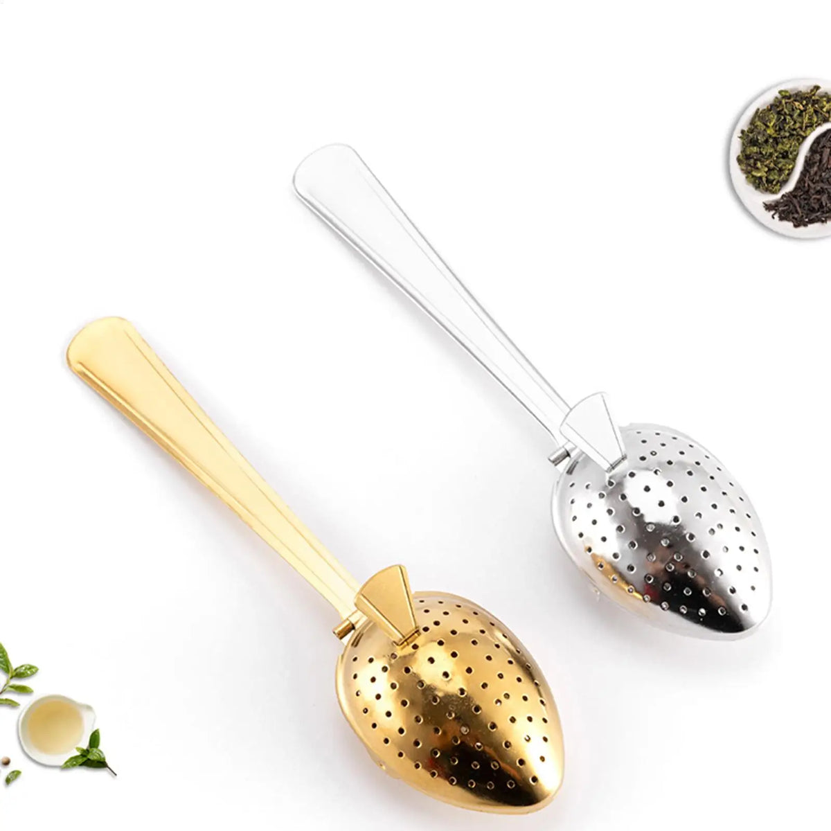 Stainless Steel Tea Infuser Spoon – Fine Mesh Loose Leaf Strainer Tea Infuser Spoon Babs