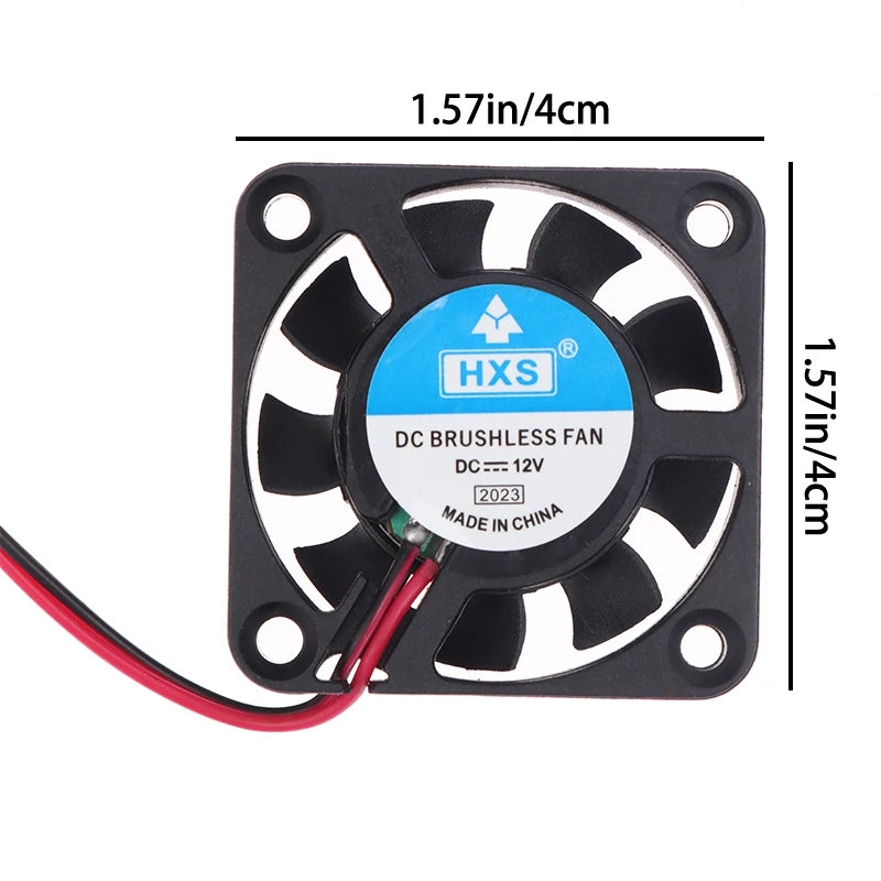 12V 2-Pin Car Radio Cooling Fan for Head Unit & Multimedia Car Radio Cooling Fan Babs