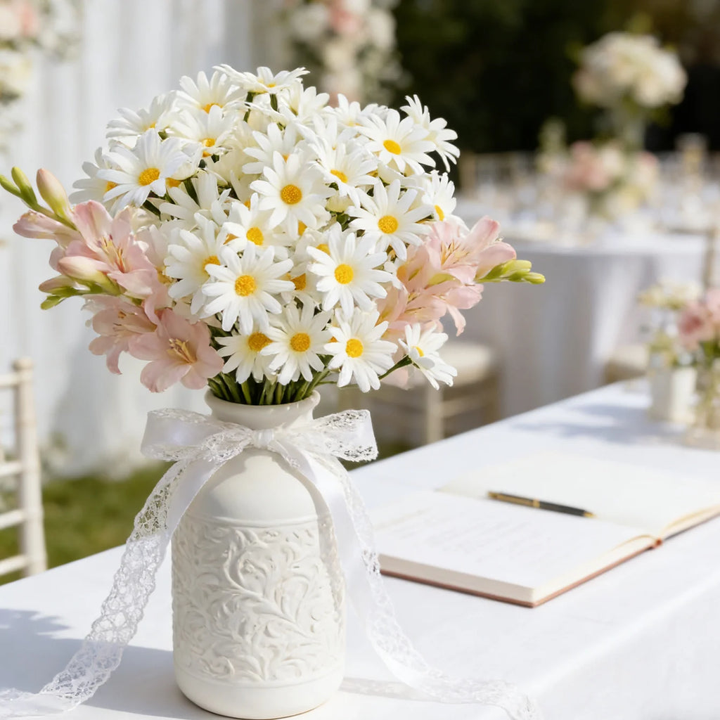Silk Artificial Chrysanthemum Bouquet – Wedding & Home Decor Artificial Flower Bouquet Babs