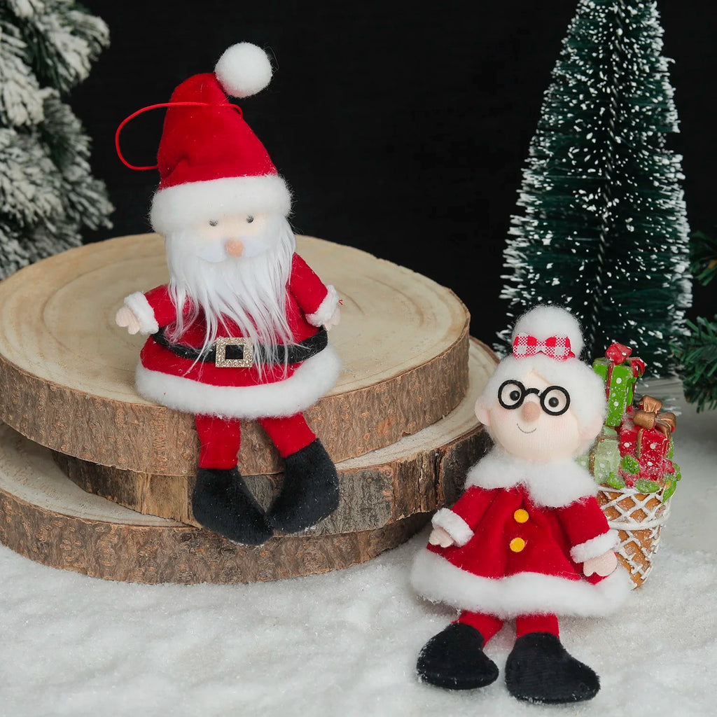 Plush Long-Legged Elf Christmas Ornament – Boy & Girl Decor Christmas Elf Ornament Babs