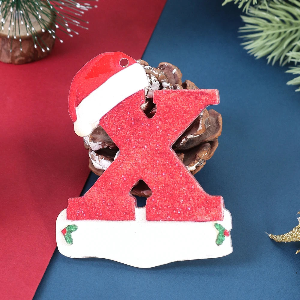 3D Alphabet Christmas Ornaments – DIY Letter Pendants Christmas Ornaments Babs X 1Pcs