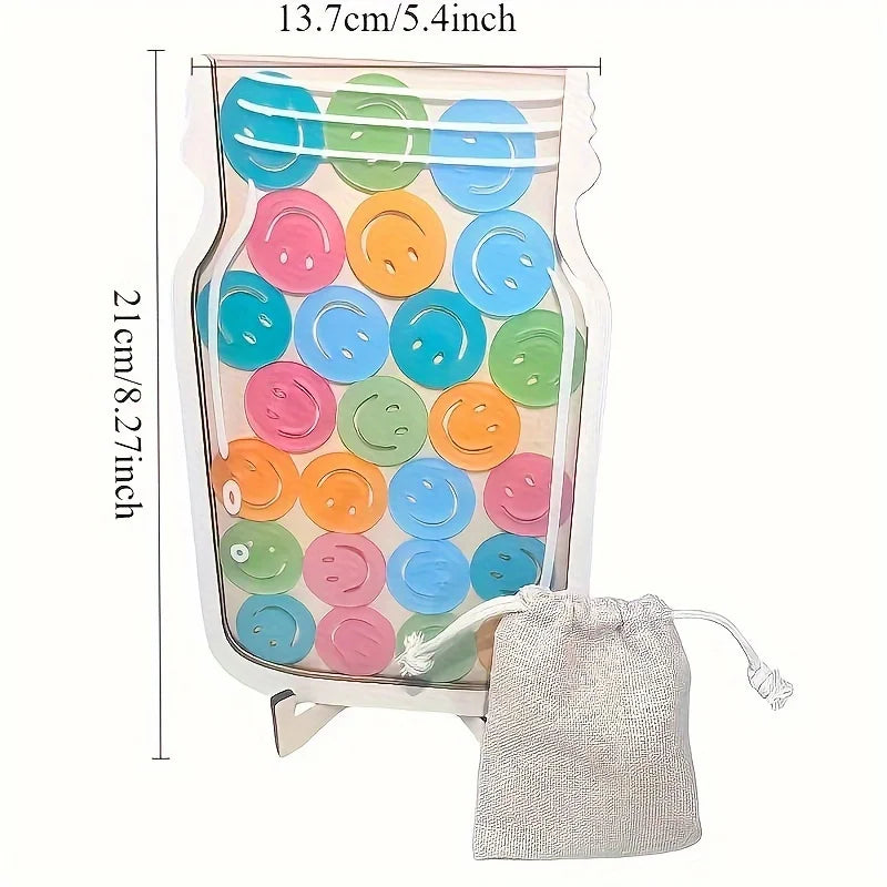Smiley Face Jar Ornament – Classroom Reward & Holiday Gift Decorative Jar Ornament Babs Smiles