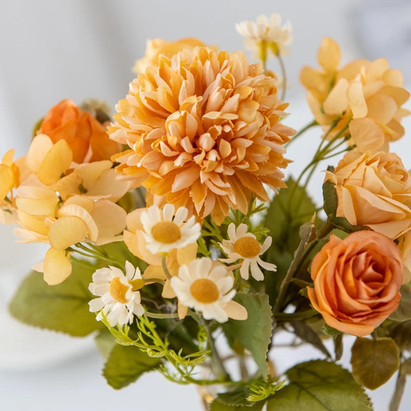 7-Fork Chamomile Artificial Flowers – Wedding & Home Décor Bouquet Artificial Flower Bouquet Babs