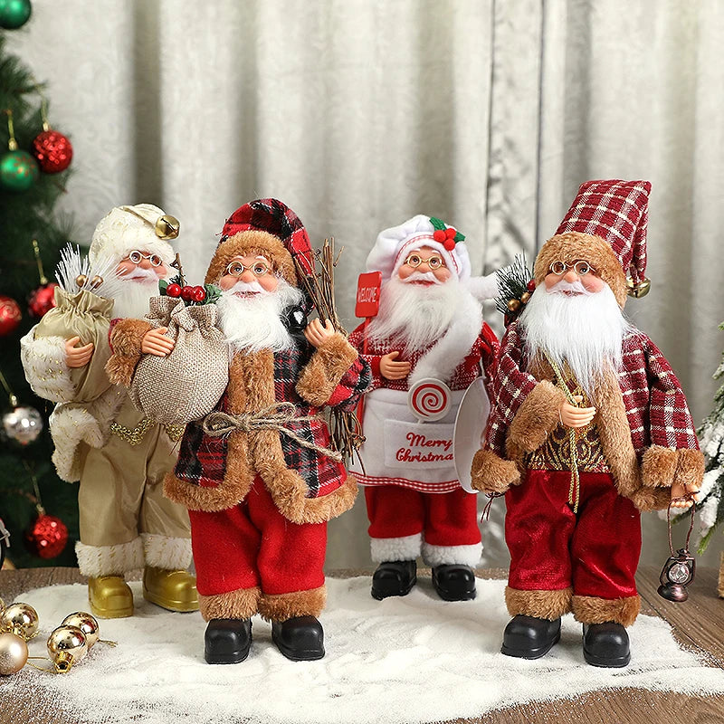 Standing Santa Claus Figurine – Christmas Statue & Xmas Decor Christmas Figurine Babs
