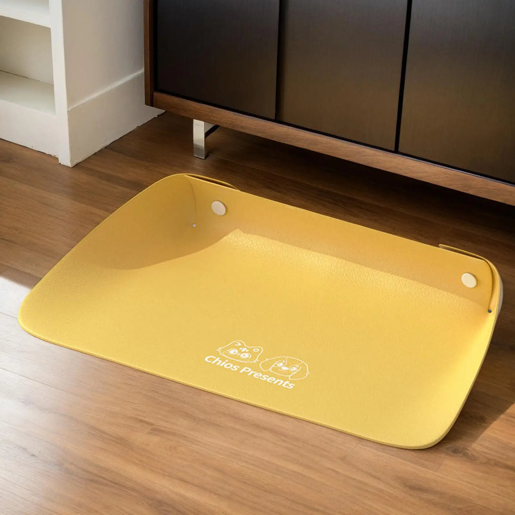 PU Leather Dog Food Mat – Waterproof Anti-Spill Pet Placemat Pet Feeding Mat Babs