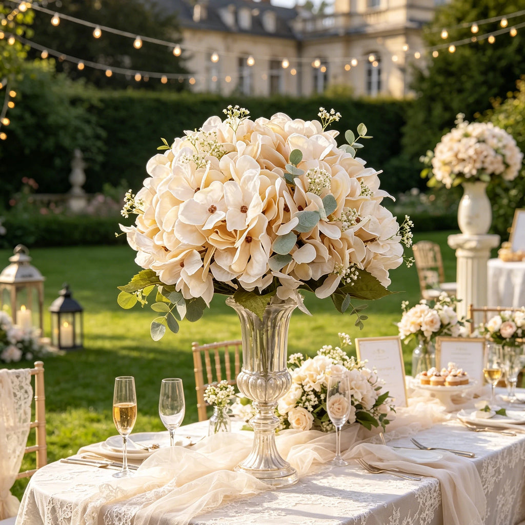 Artificial Silk Hydrangea Flowers for Home & Wedding Decor Artificial Silk Flowers Babs