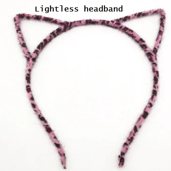 LED Cat Ear Headband – Flashing Glow Party Headwear
