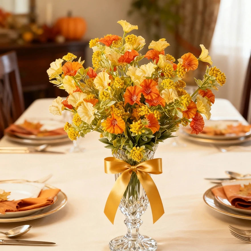 TTCY Silk Artificial Morning Glory Flowers – Wedding & Home Décor Artificial Silk Flowers Babs