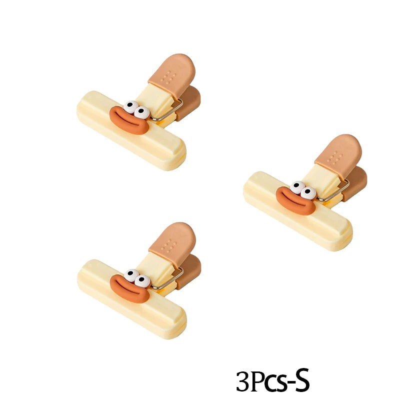 Creative Food Sealing Clips – Moisture-Proof Bag Clips Food Sealing Clips Babs 3Pcs-S