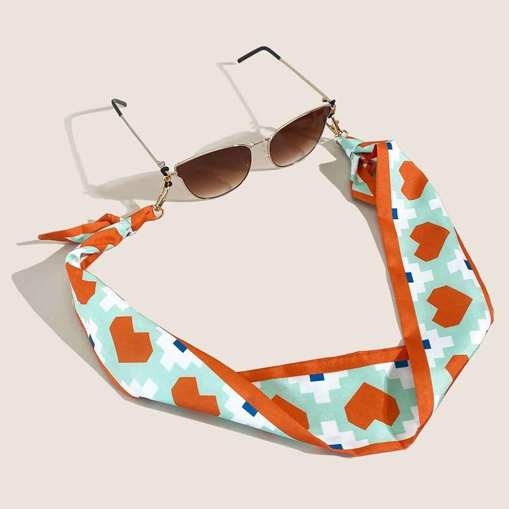 Floral Glasses Chain Lanyard – Acrylic Nylon Neck Strap for Women Eyewear Chain Lanyard Babs