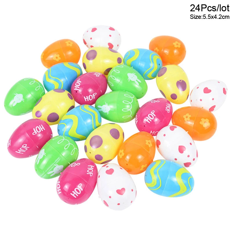 Fillable Easter Eggs 12/24 Pcs – Plastic Party Gift Boxes Fillable Easter Eggs Babs 24pcs B