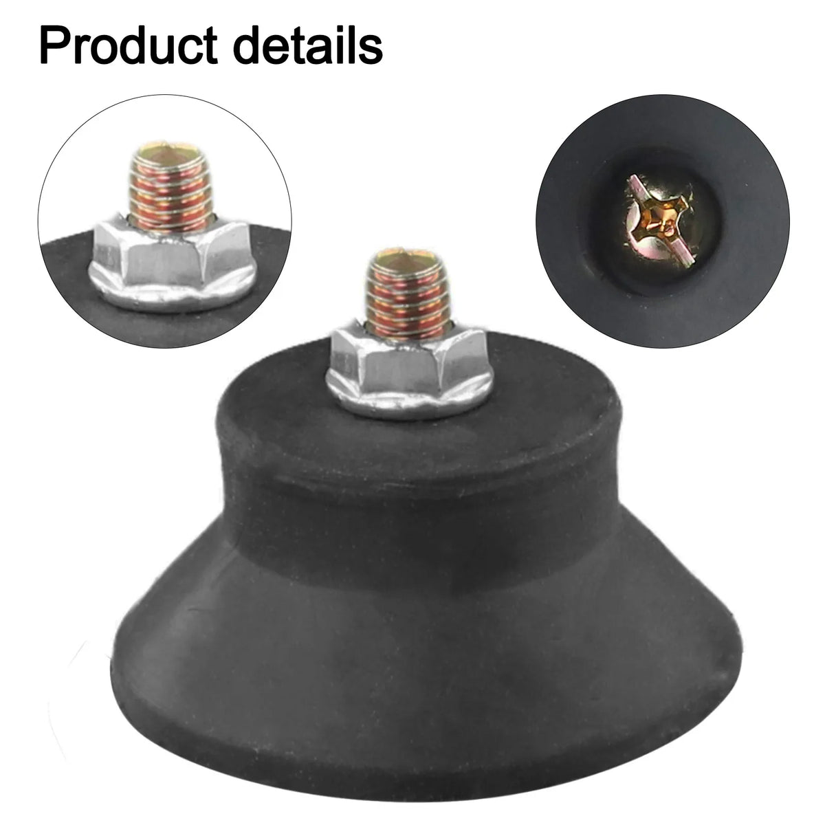 M6/M8 Rubber Foot Pad for Air Compressors – Non-Slip Compressor Foot Pad Babs