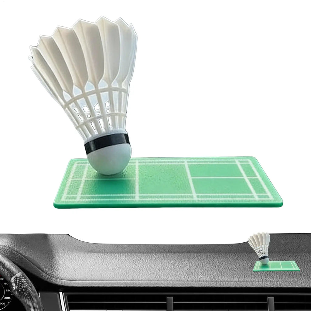 360° Rotating Shuttlecock Car Dashboard Ornament | Badminton Car Dashboard Ornament Babs