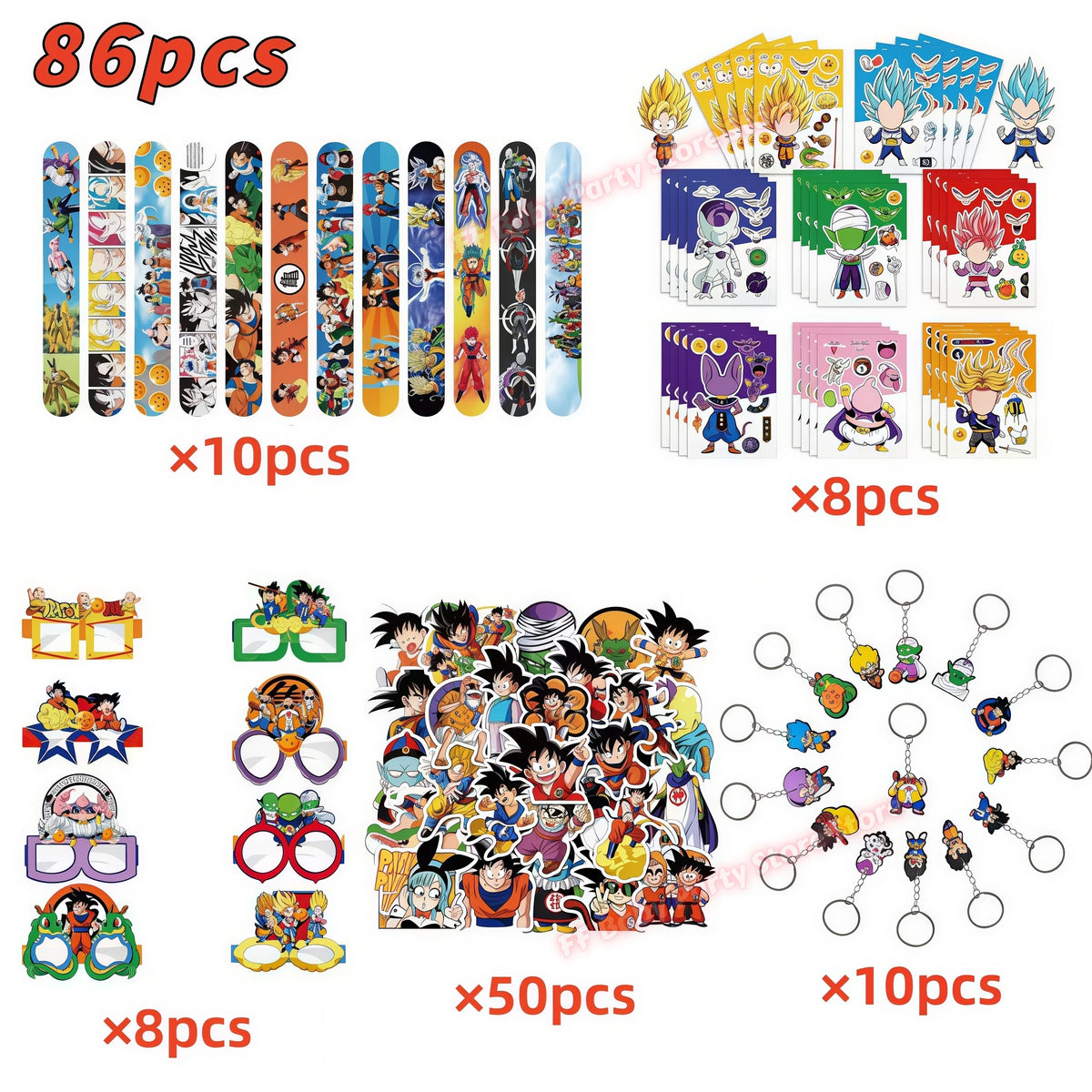 Dragon Ball Z Birthday Party Supplies – Goku Plates & Balloons