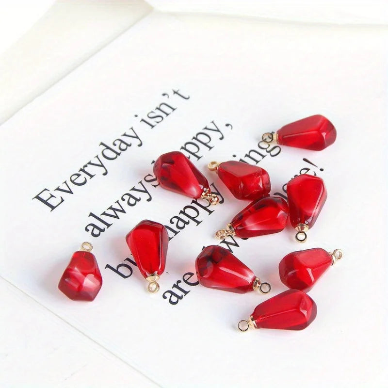 5pcs Resin Pomegranate Charms for DIY Jewelry Making Jewelry Making Charms Babs