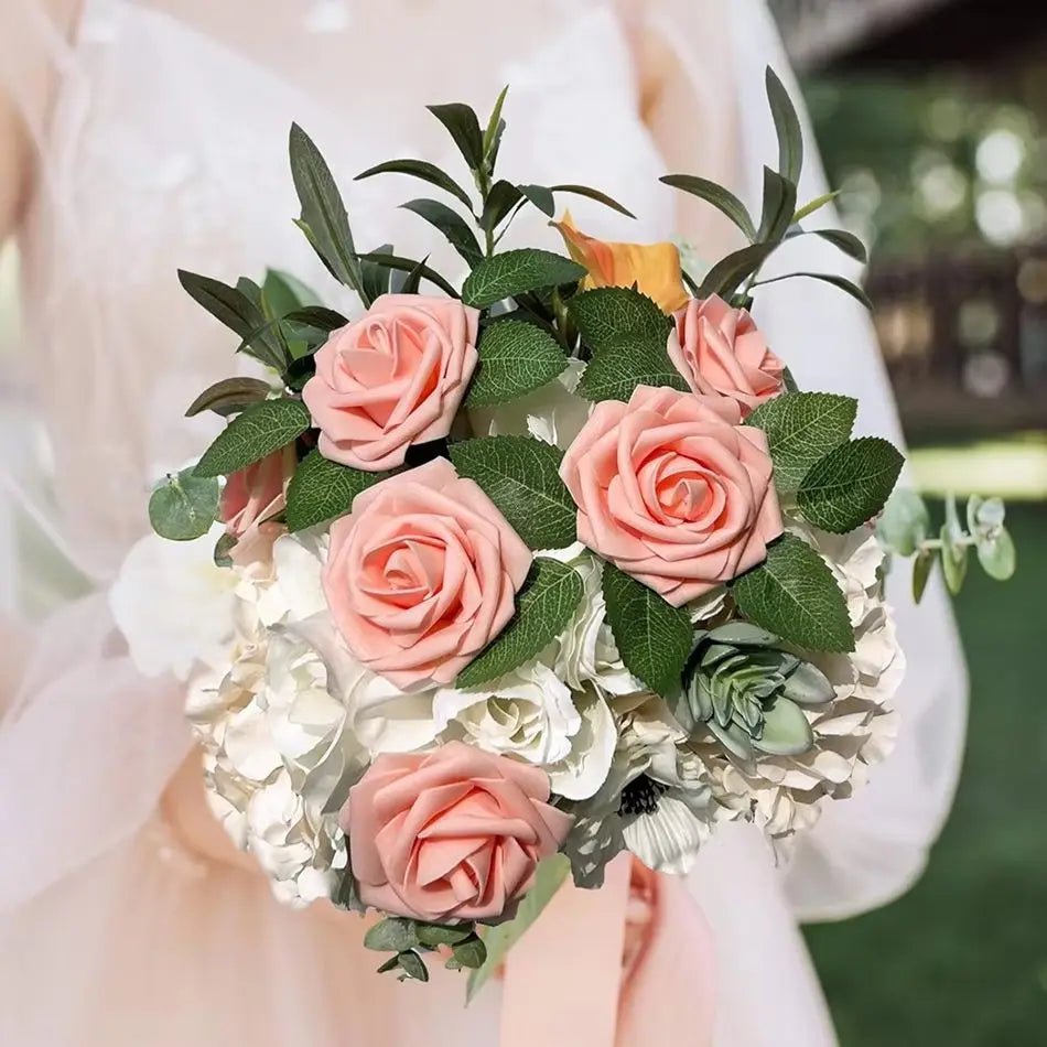 PE Foam Artificial Roses – Wedding, Wreath & Home Décor Artificial Flower Heads Babs