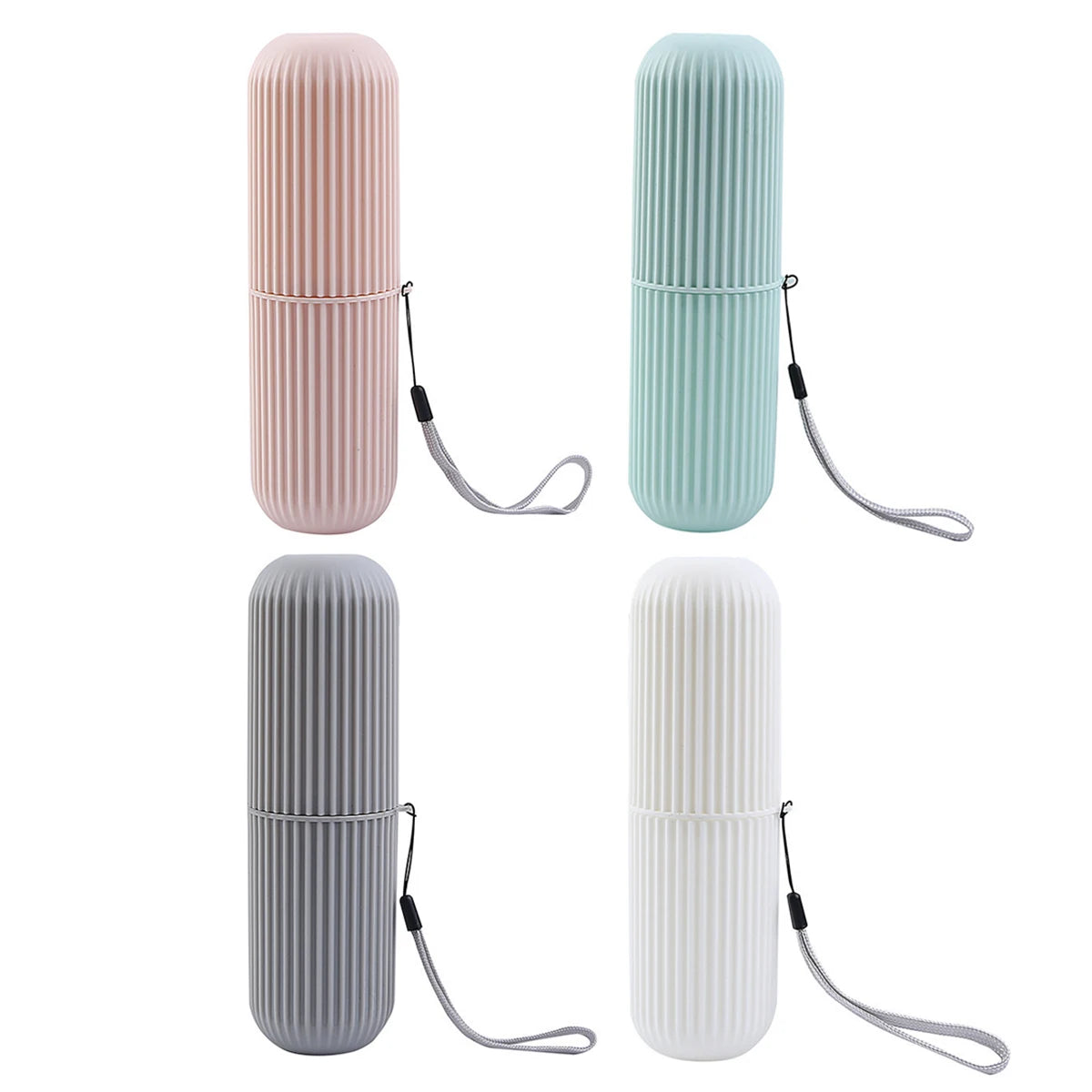 Travel Toothbrush & Toothpaste Holder Case – Portable Storage Box Toothbrush Travel Case Babs 4pcs