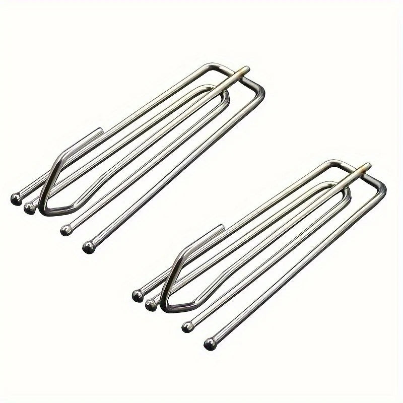 10pcs Curtain Pinch Pleat Hooks – Easy Clip-On Drapery Curtain Pleat Hooks Babs