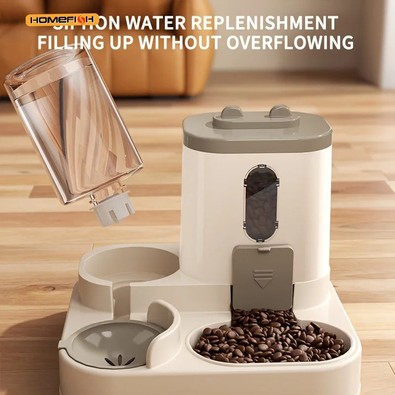 2-in-1 Automatic Cat Food & Water Dispenser | Pet Feeder Automatic Pet Feeder Babs